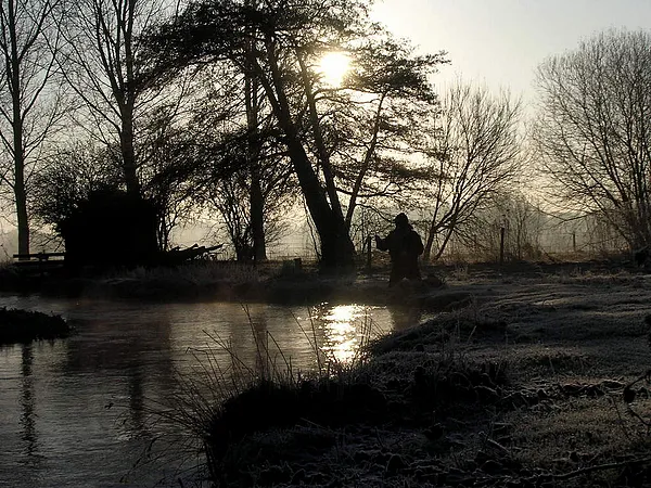User submitted picture: Winter time on river Test...
